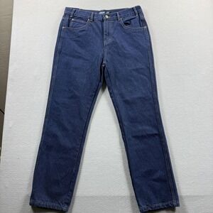 Mission Ridge‎ Denim Jeans Mens 34x30 Dark Wash Blue Relaxed Straight Leg Denim